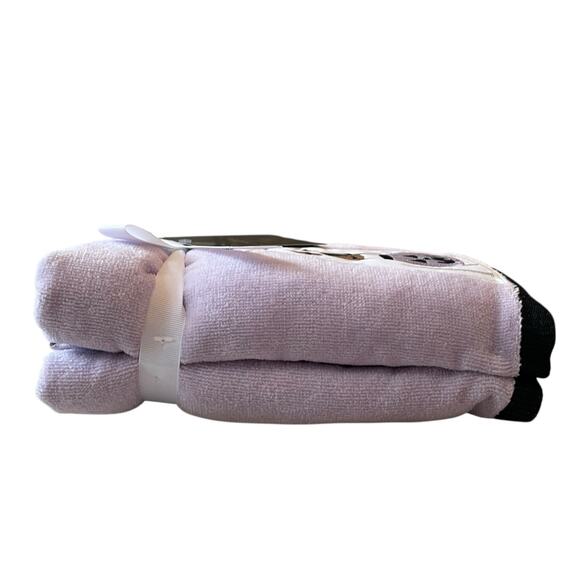 Kassa Decor Halloween Dog Ghost Hand Towels 18x28  Lavender & White Set of 2 NEW - Picture 4 of 12